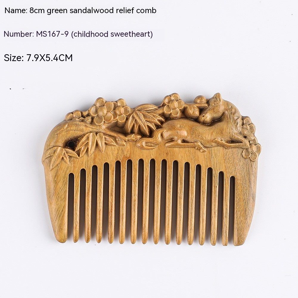 Antique Mini Sandalwood Comb