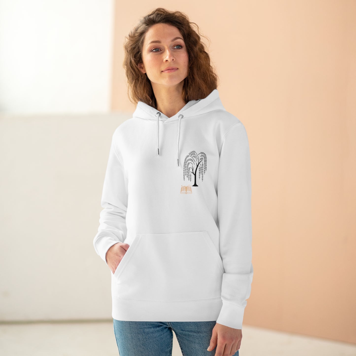 Original Design Love of Reading Under the Willow Tree Hoodies Made in USA