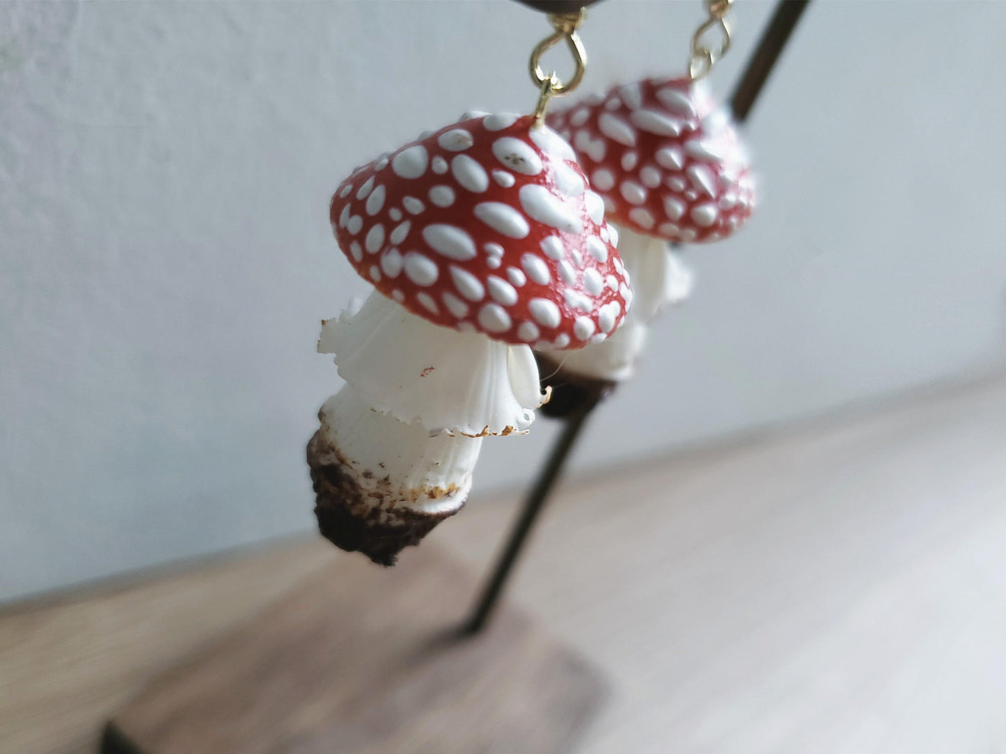 Clay Mario Mushroom Earrings