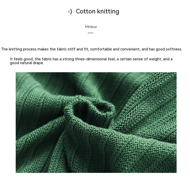 Cotton Knit Crochet Oversized Hoodie