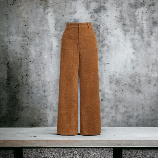 High Waist Vintage Corduroy Pants